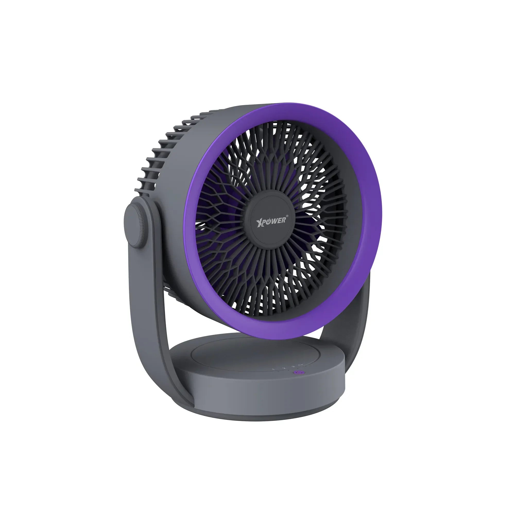 Xpower F17 Portable Desktop Circulation Fan - Grey - Tashqila Xpower F17 Portable Desktop Circulation Fan - Grey - Tashqila